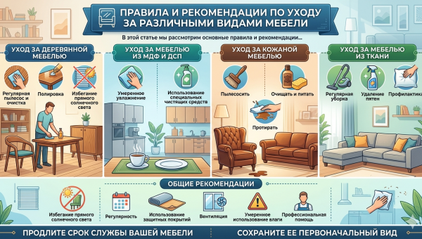 Уход за мебелью: секреты долговечности и красоты ваших интерьерных акцентов